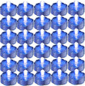Bright LED Floral Tea Light Submersible Lights for Party Wedding (Blue, 60 Pack)