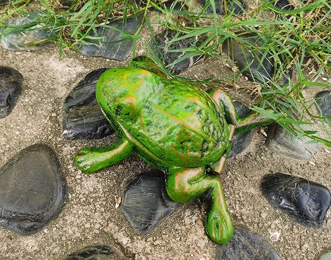 Iron Frog Key Hider - Hide a Key Outdoor - Outside Key Hider - Spare Key Holder, Garden Decoration Frog Statues…
