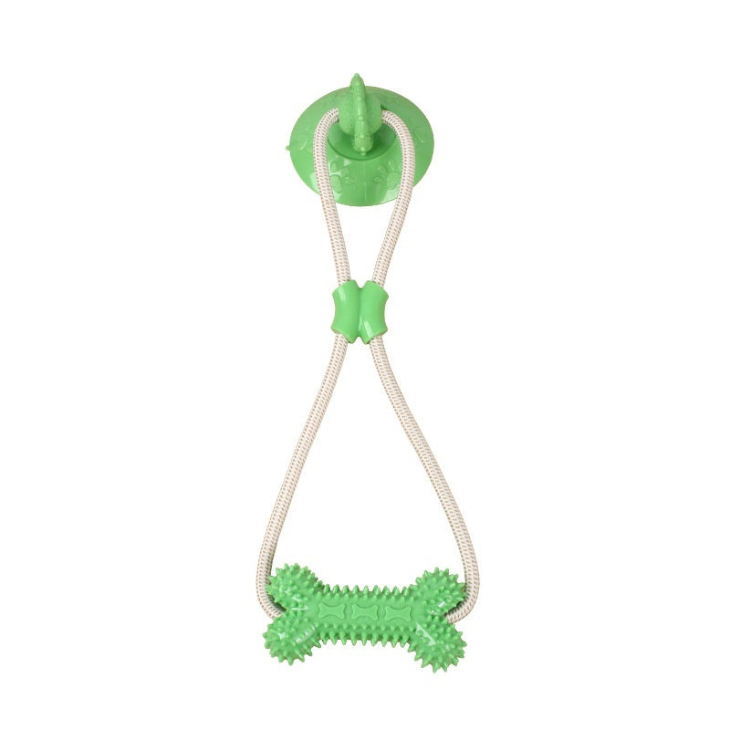Suction-cup Pull-rope Teething Toy For Interactive Pet Play