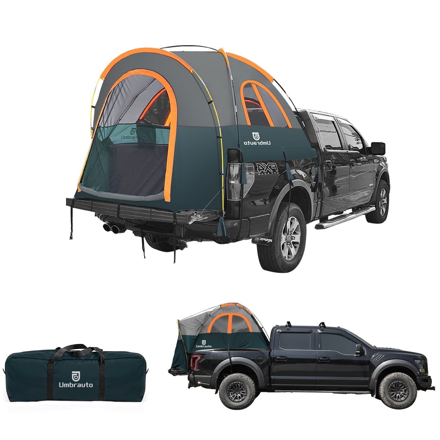 Umbrauto Truck Bed Tent PU3000mm Waterproof Pickup Truck Tents