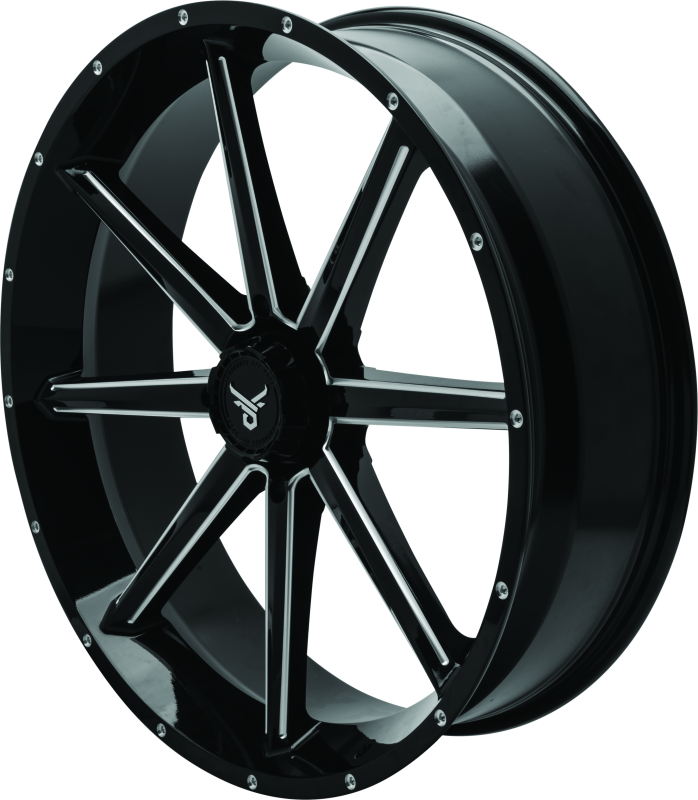 QuadBoss, QuadBoss Slicer 24X7 Off-Road Wheel with Limited Edition Bull Logo Center Caps