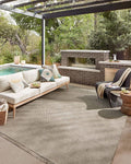 Loloi Dawn Collection Indoor/Outdoor DAW-04 Coffee 7'-8" x 7'-8" Round Area Rug