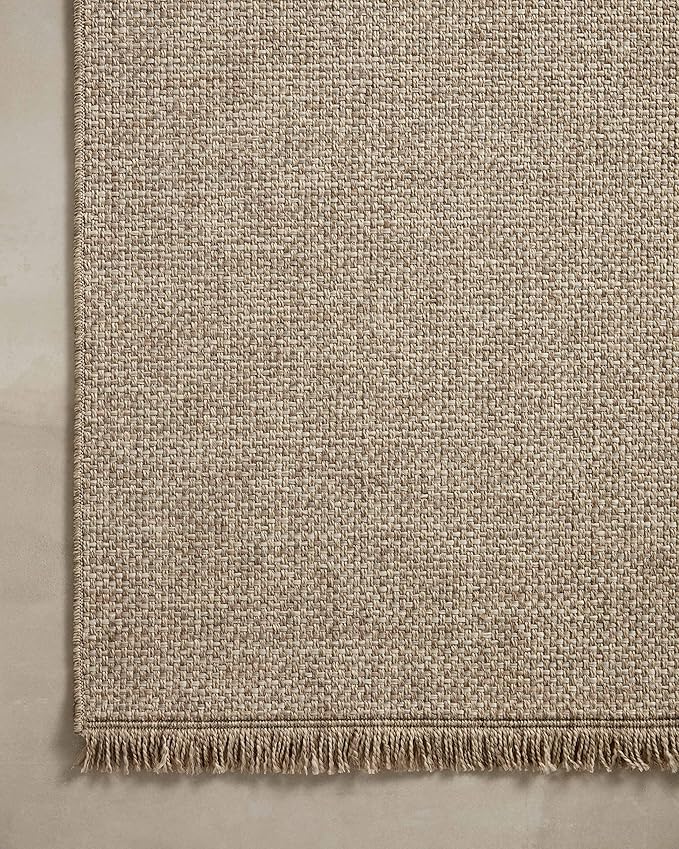 Loloi Dawn Collection Indoor/Outdoor DAW-04 Coffee 7'-8" x 7'-8" Round Area Rug