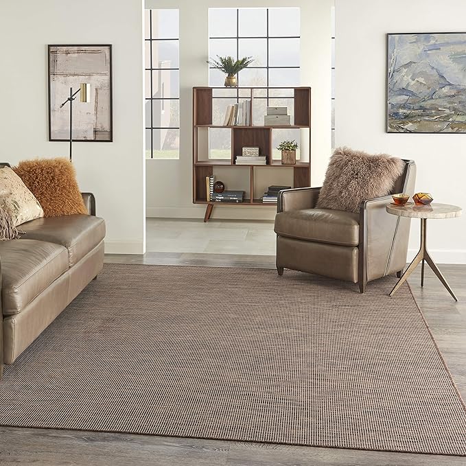 Nourison Home Positano 6' x 9' Natural Fabric Modern Area Rug (6' x 9')