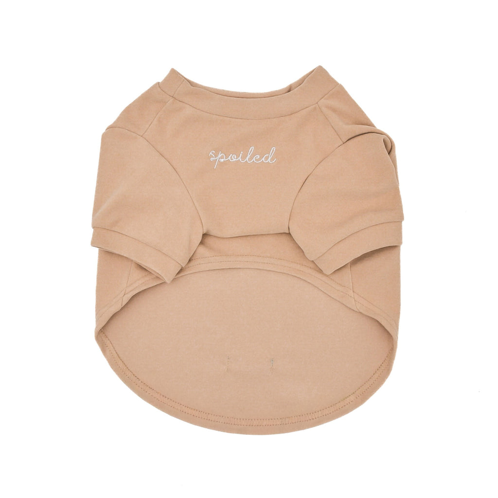 Spoiled Mock Neck Shirt - Latte