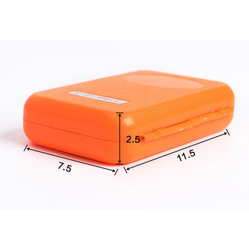 LEO 40pcs/box Fly Fishing Flies Lure High Carbon Steel Fly Tying Hooks for Trout Fishing Artificial Flies
