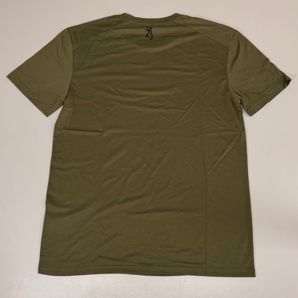 BROWNING Whitetail Camp Short Sleeve Shirt Men's SZ XL Forest Green 3014786404