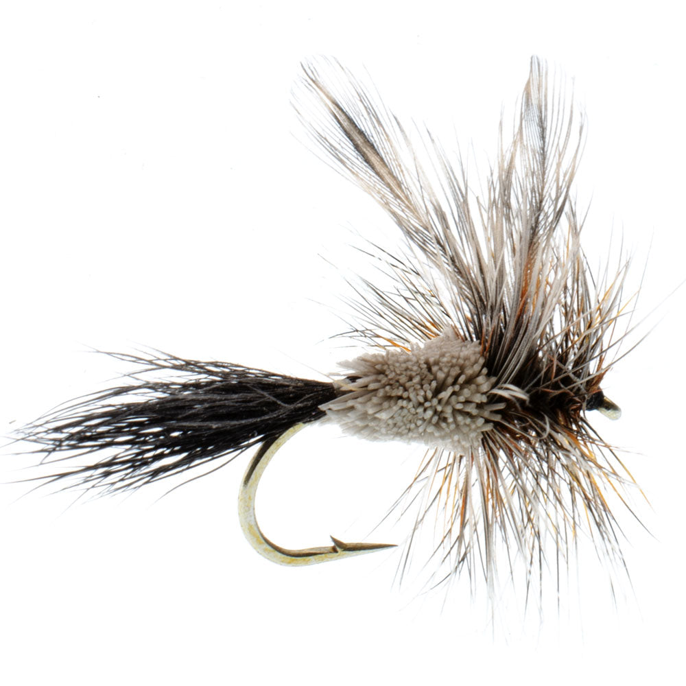 Barbless Adams Irresistible Classic Dry Fly - 1 Dozen Flies Hook Size 14