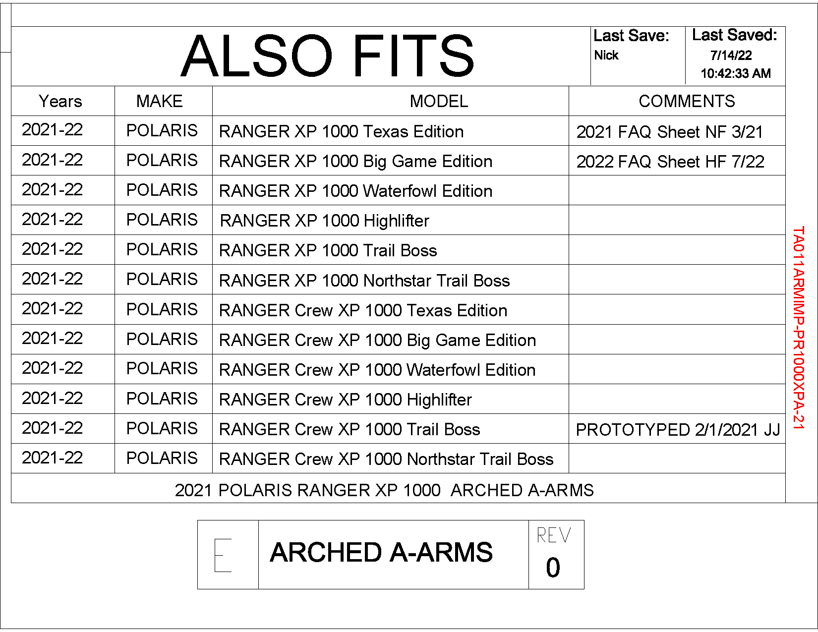 Trail Armor A-Arm Guards for 2021-23 Polaris Ranger / XP 1000 Crew