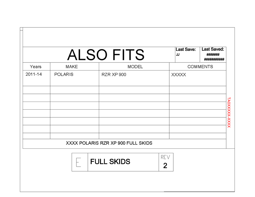 Trail Armor Full Skids with Slider Nerfs Extended Rear Coverage for 2011-14 RZR XP 900