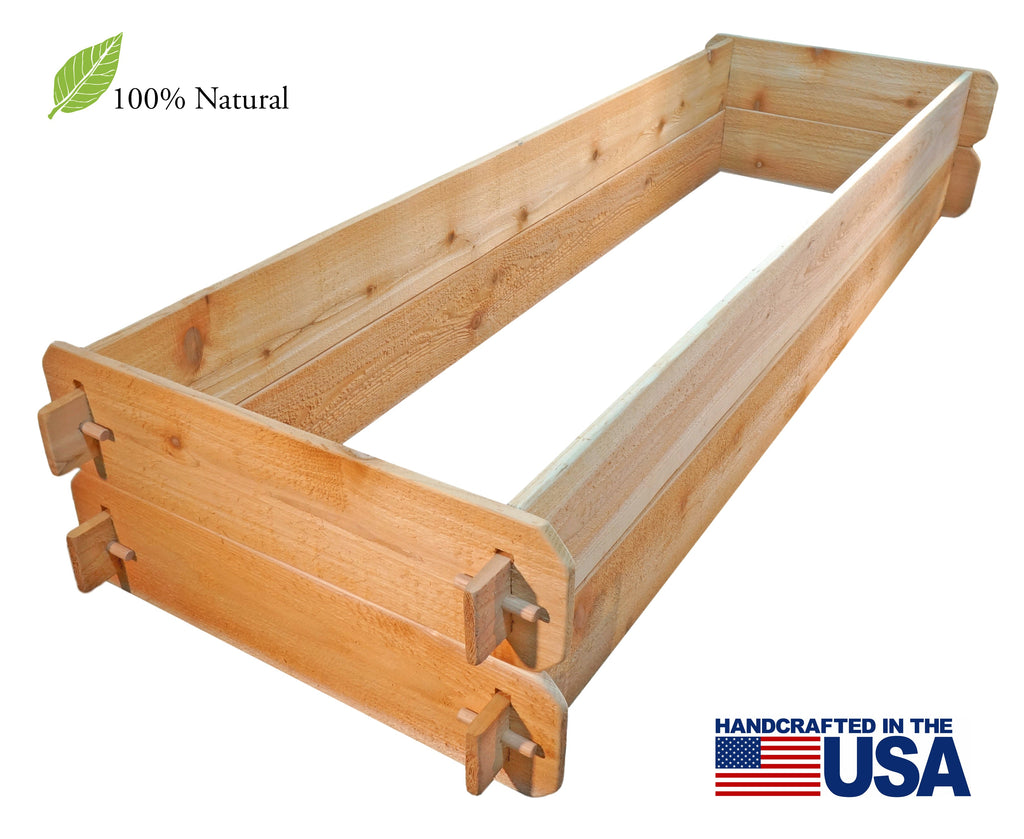 Timberlane Gardens Raised Garden Bed Kit Double Deep (Two 2x6) Select Cedar