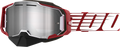 100% Armega Snow Goggles - Oversized Red - Silver Mirror 50008-00006