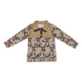 Long sleeves deer camo hunting kids boys hoodie