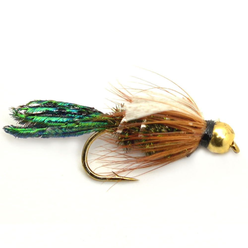 Basics Collection - Bead Head Nymph Assortment - 10 Wet Flies - 5 Patterns - Hook Sizes 12, 14, 16