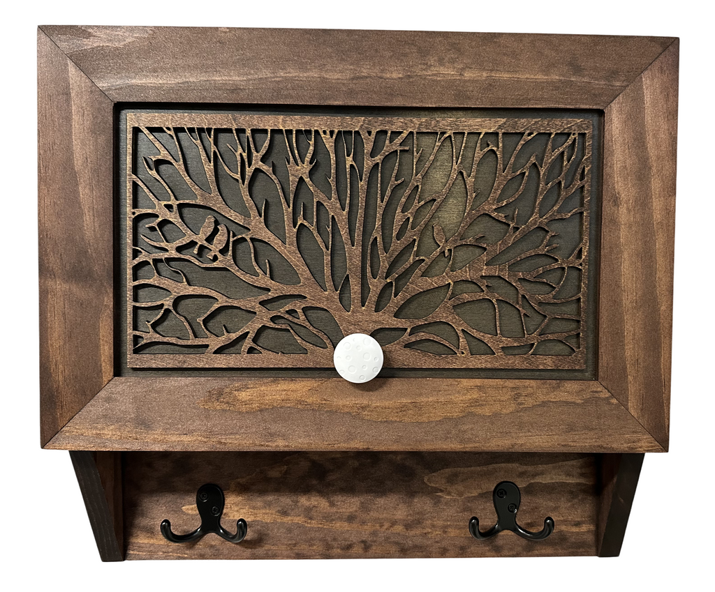 Birds in a Tree Gun Concealment Decor - Handcrafted Wooden Gun Cabinets - Gun Shelf Hidden Storage for Rifles, Shotguns, & Handguns - Quick Access Hidden Wall Safe
