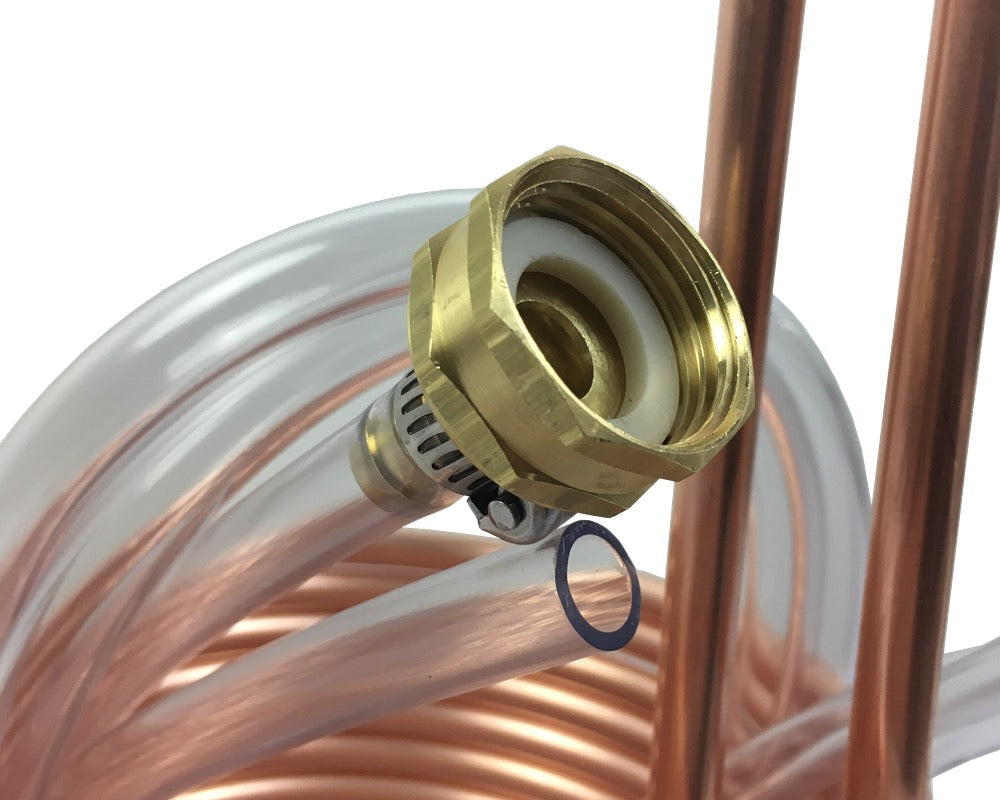 Compact Immersion Wort Chiller, Copper