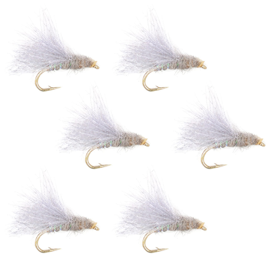 CDC Baetis Emerger BWO Wet Fly Fishing Flies - 6 Flies Hook Size 14