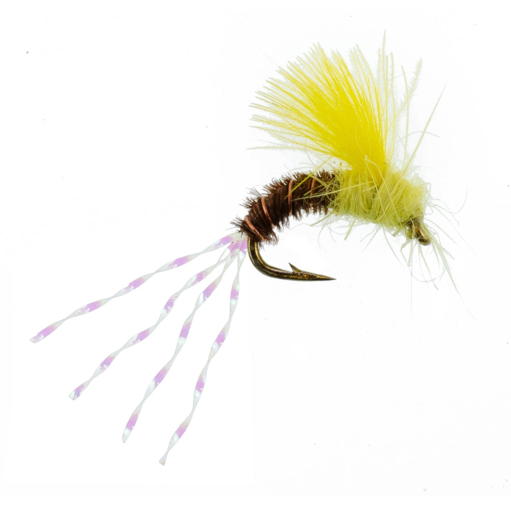 CDC Pale Morning Dun Emerger PMD Wet Fly Fishing Fly - 6 Flies Hook Size 16