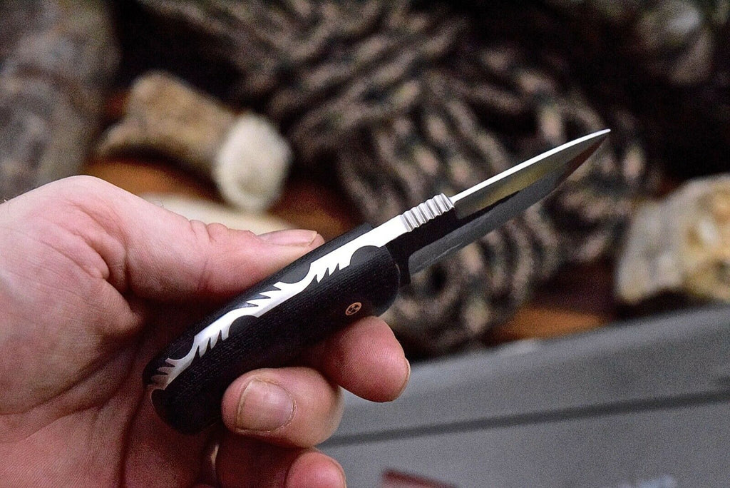 EDC Skinner Knife - VG10 Stainless Blade, Micarta G10 Scales - 5.375" Overall Length - KBS Knives Store