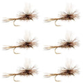 Adams Parachute Classic Dry Fly - 6 Flies Hook Size 18