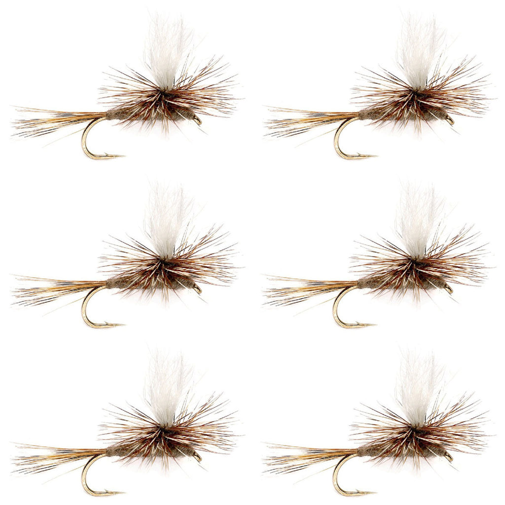 Adams Parachute Classic Dry Fly - 6 Flies Hook Size 16