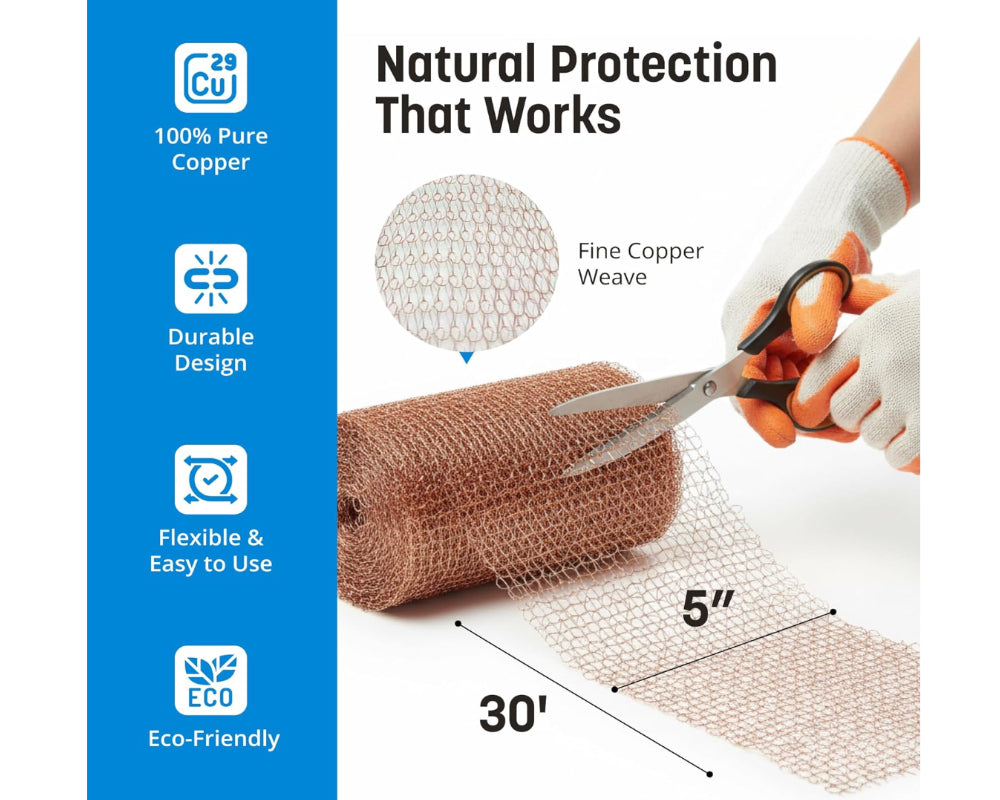Copper Mesh, 100% Pure Copper