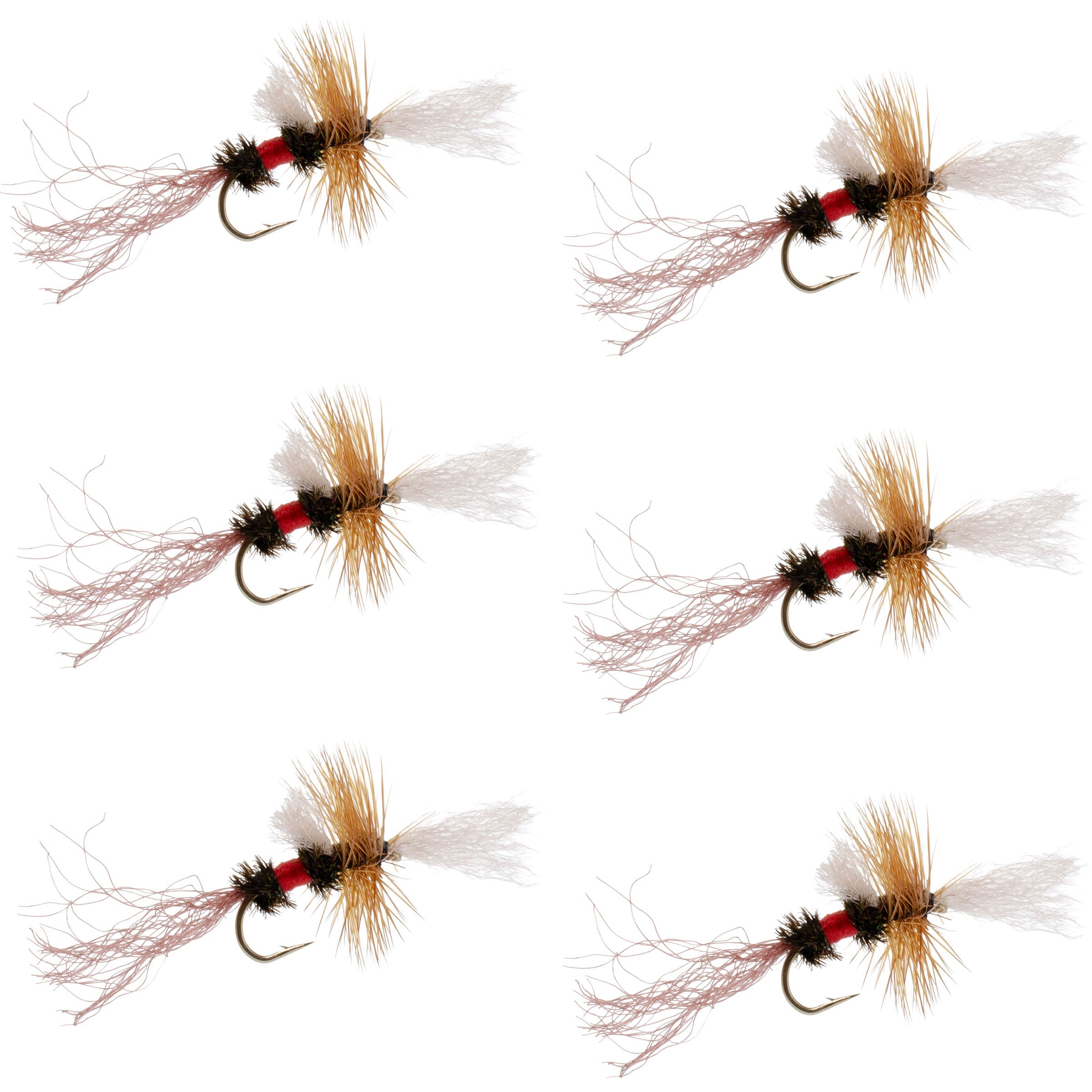 Royal Wulff Cripple Mayfly - Caddis Emerger - 6 Flies Hook Size 14