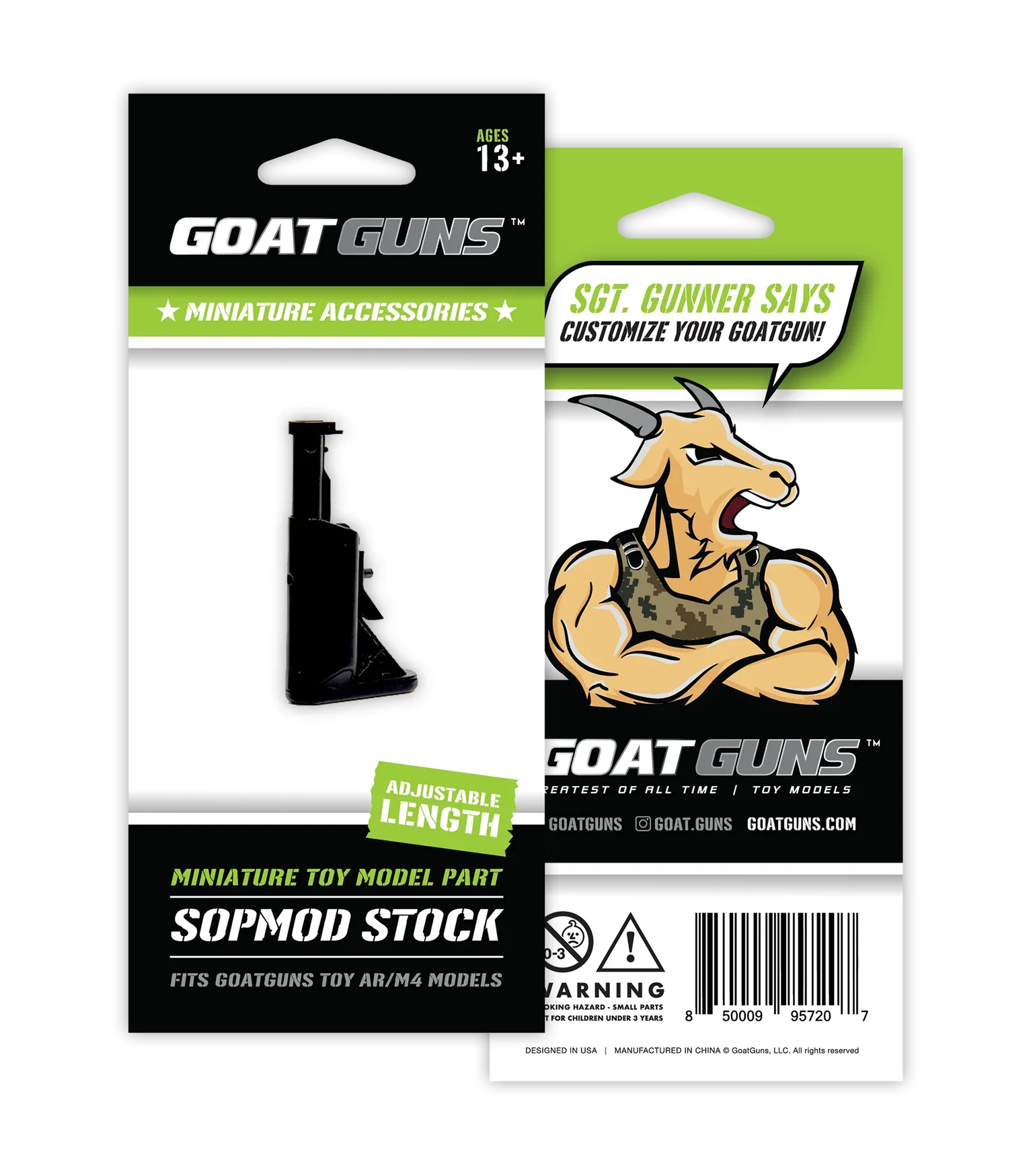 Goat Guns Miniature Toy Model Sopmod Stock