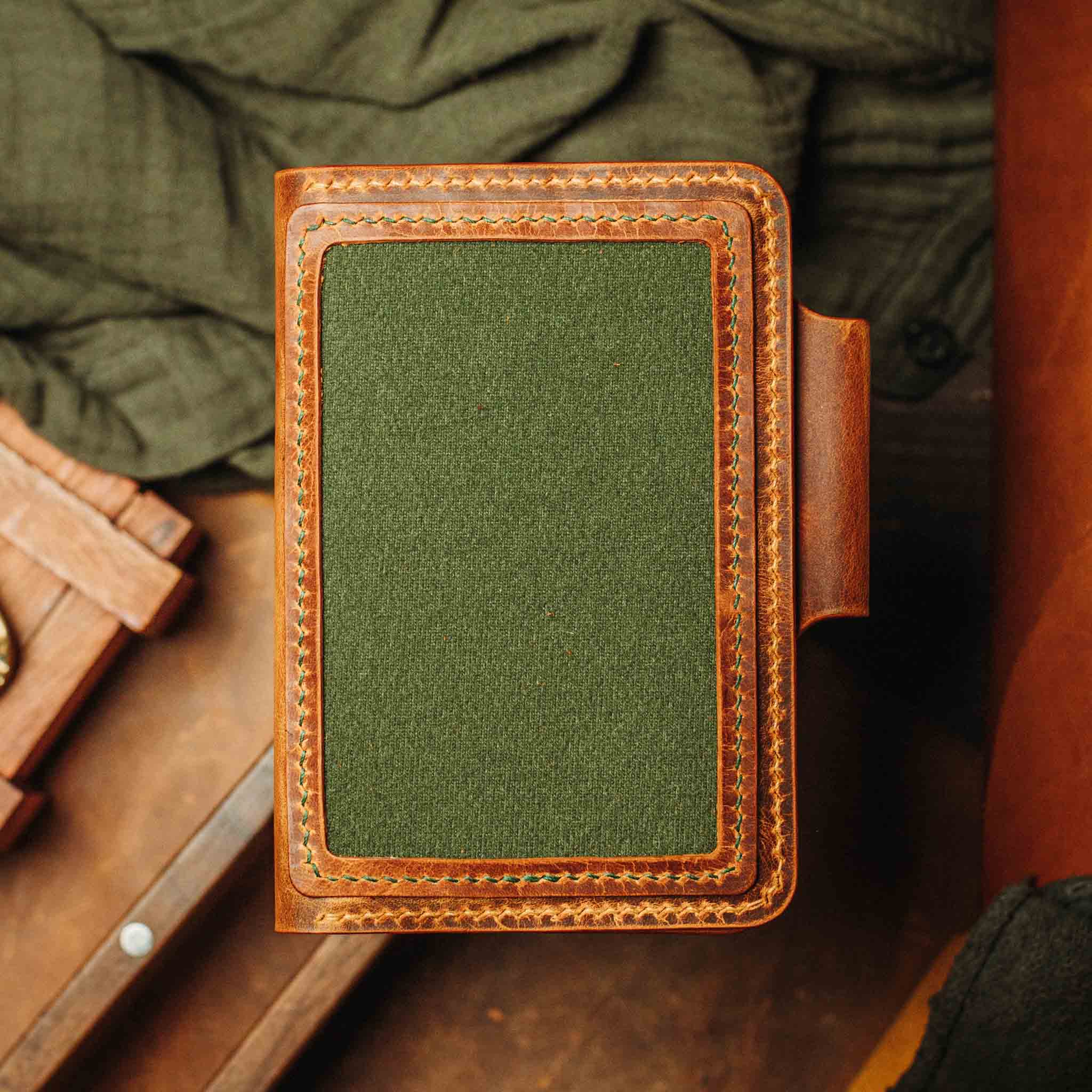 Pirate Goods Quartermaster v2 Passport Wallet – Leather Travel EDC Organizer with Velcro Panel & Field Notes Holder