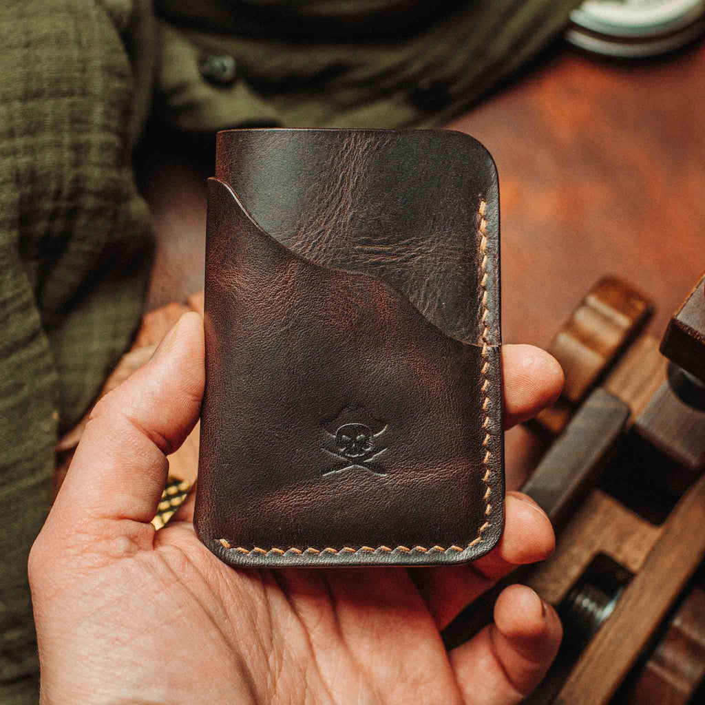 Pirate Goods Venturer v2 Slim Wallet – Minimalist Leather EDC Card Holder