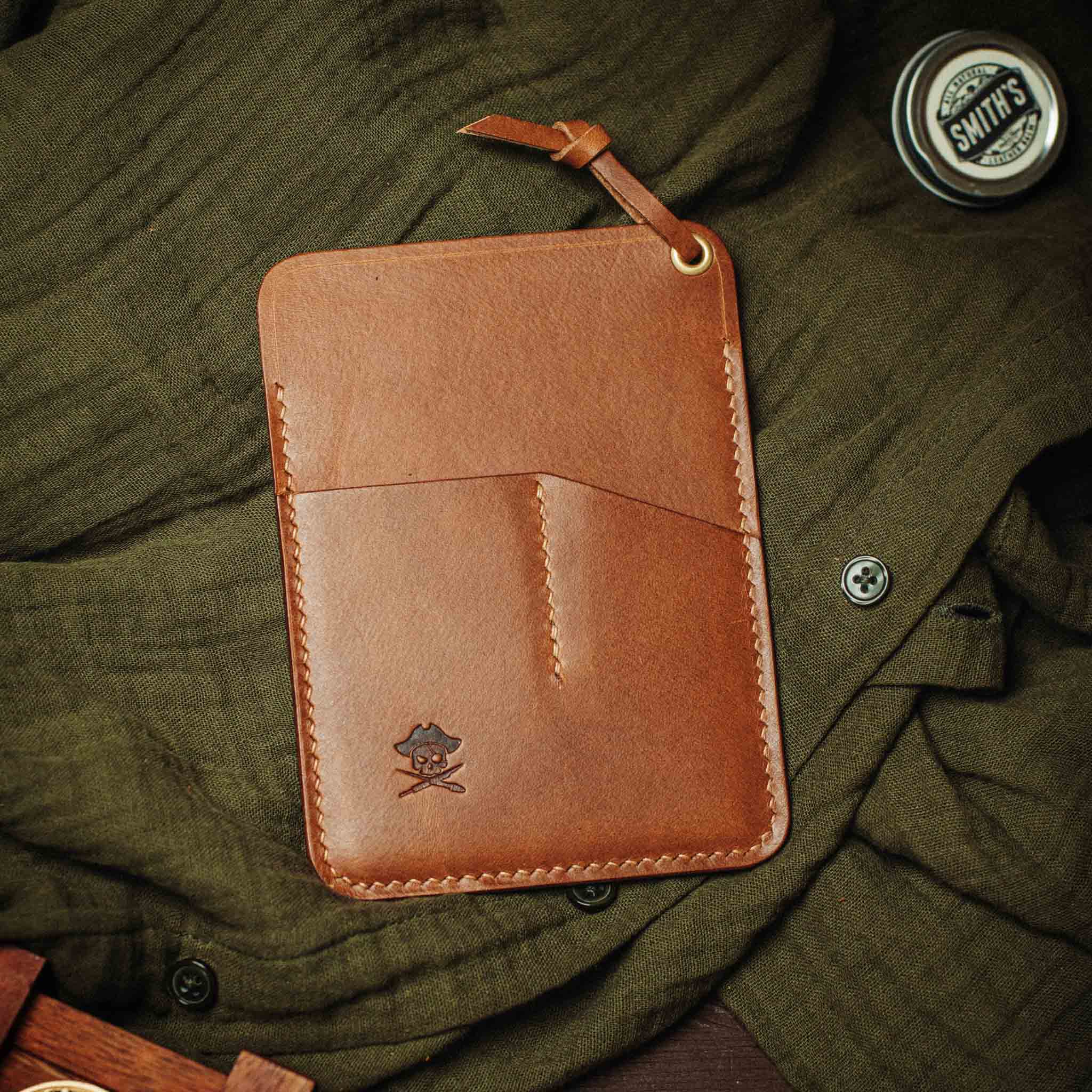 Pirate Goods First Mate Fatty Pocket Organizer – Large Leather EDC Organizer for Multi-Tool