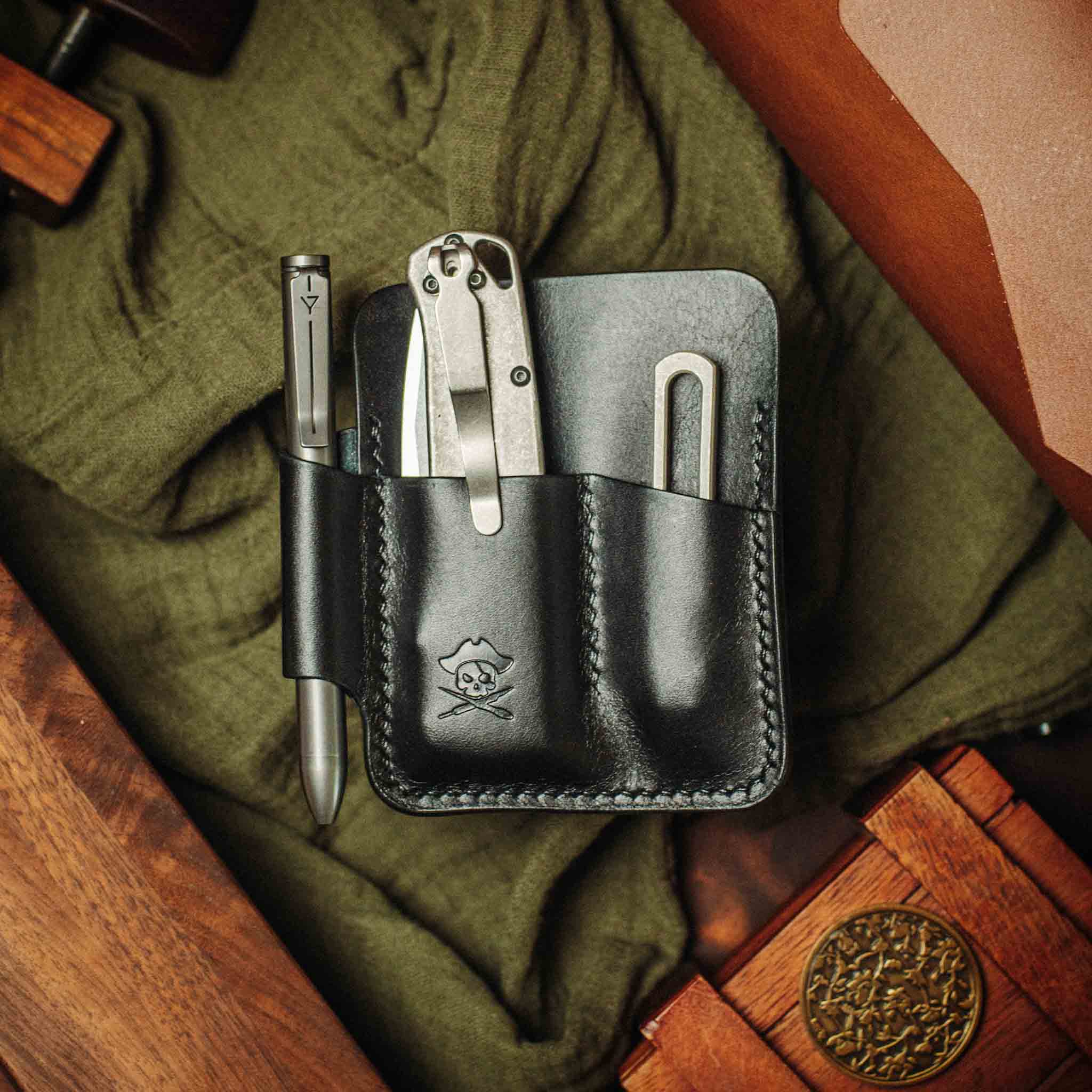 Pirate Goods First Mate Pocket Organizer – Leather EDC Pocket Carrier