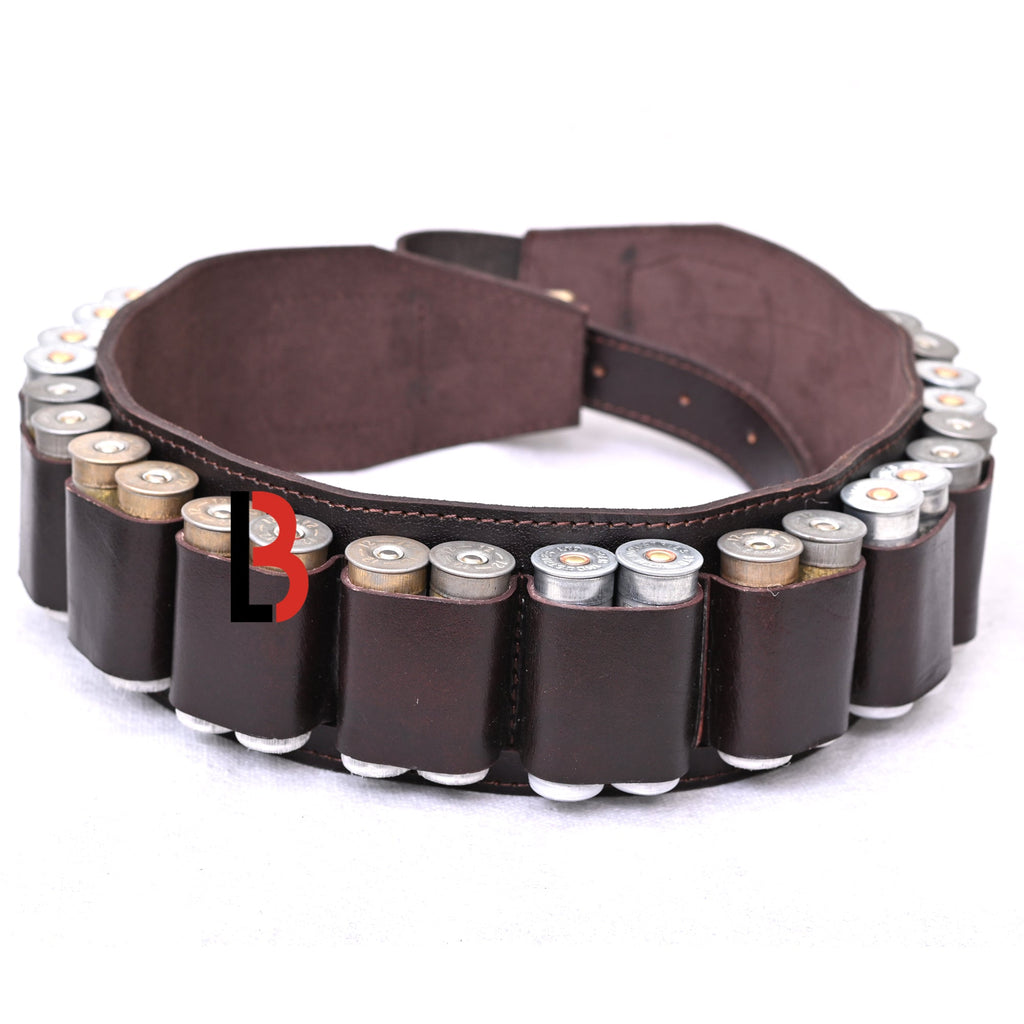 Double Barreled Shotgun Shotshell Bandolier Belt Shell Belt Ammunition Carrier 12 gauge