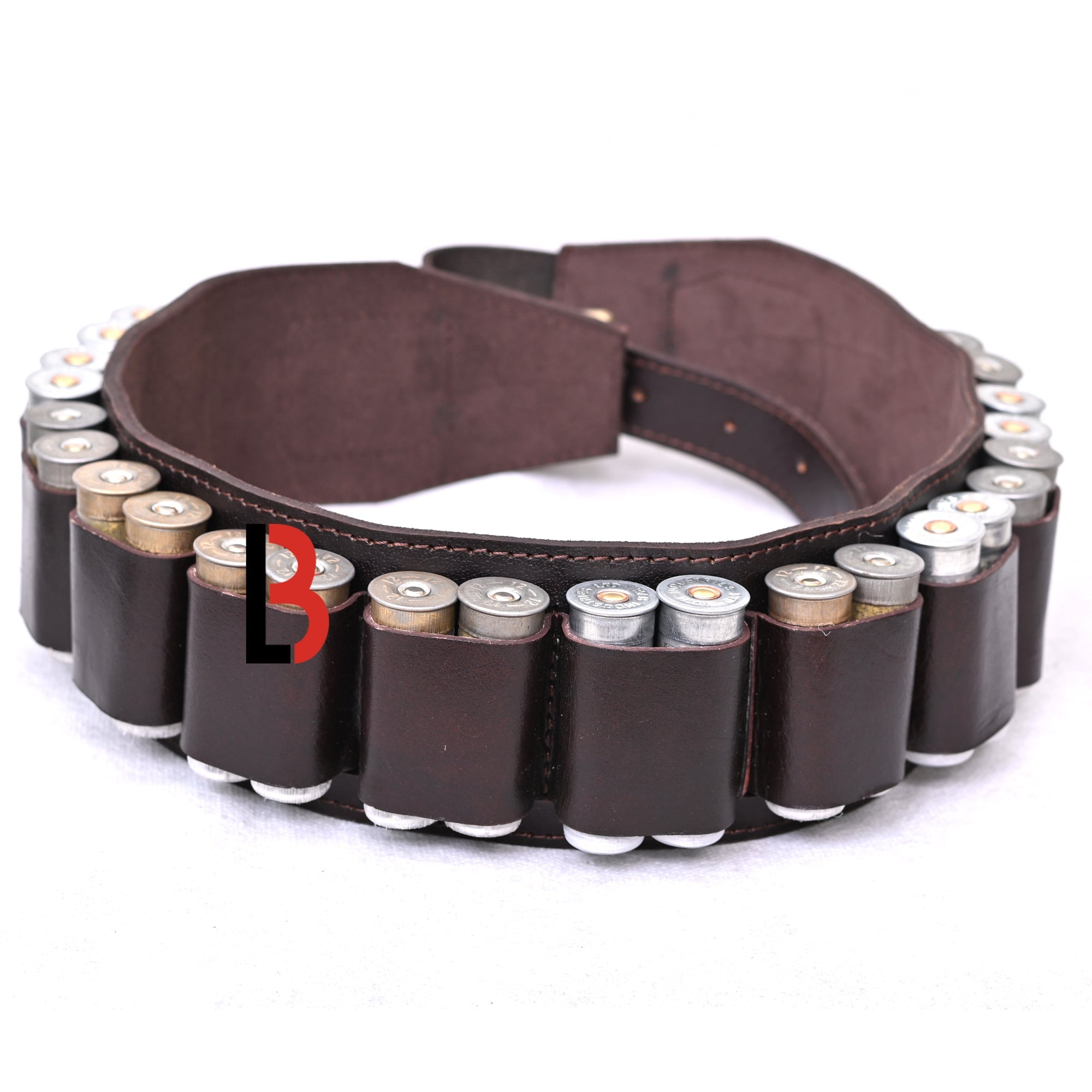 Double Barreled Shotgun Shotshell Bandolier Belt Shell Belt Ammunition Carrier 12 gauge