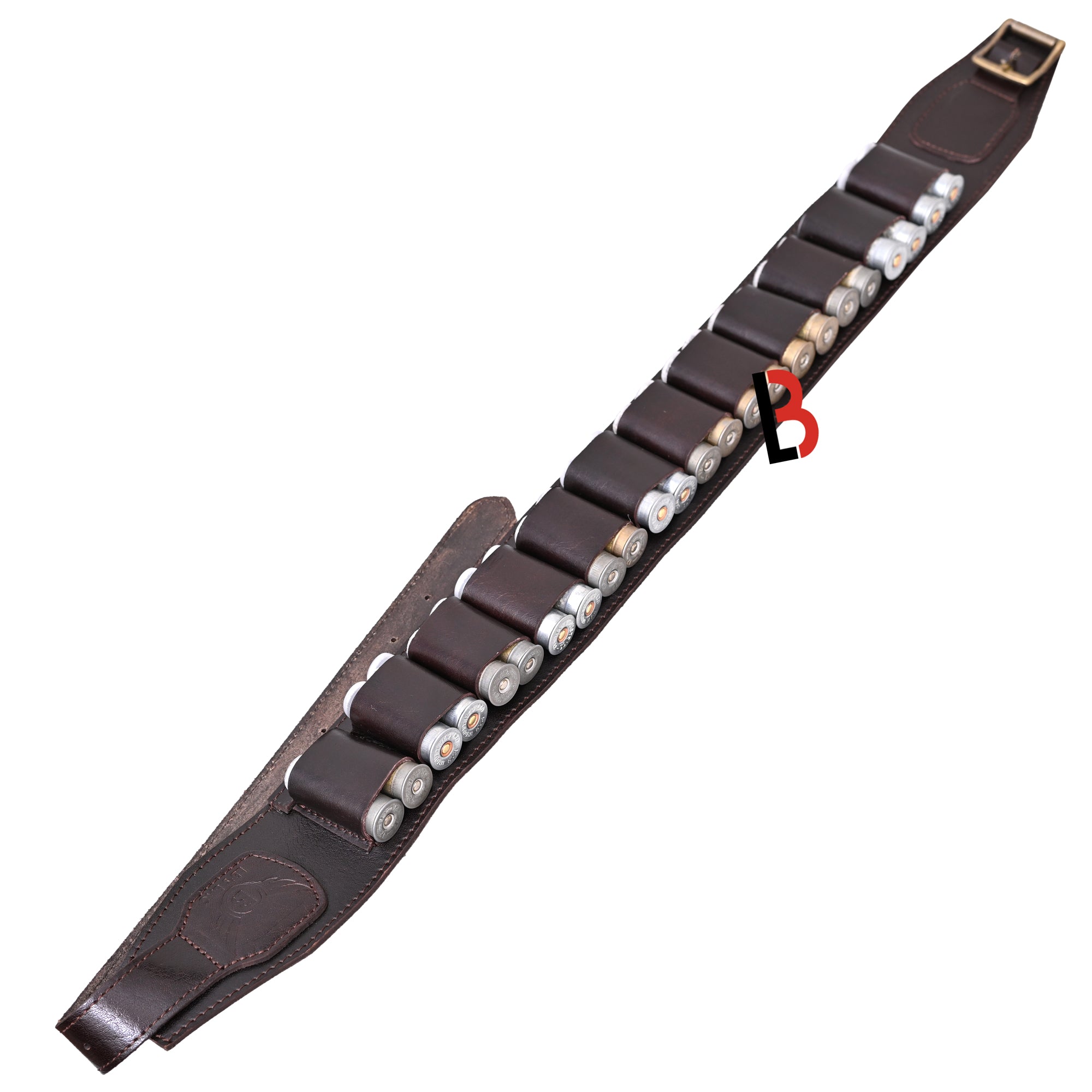 Double Barreled Shotgun Shotshell Bandolier Belt Shell Belt Ammunition Carrier 12 gauge