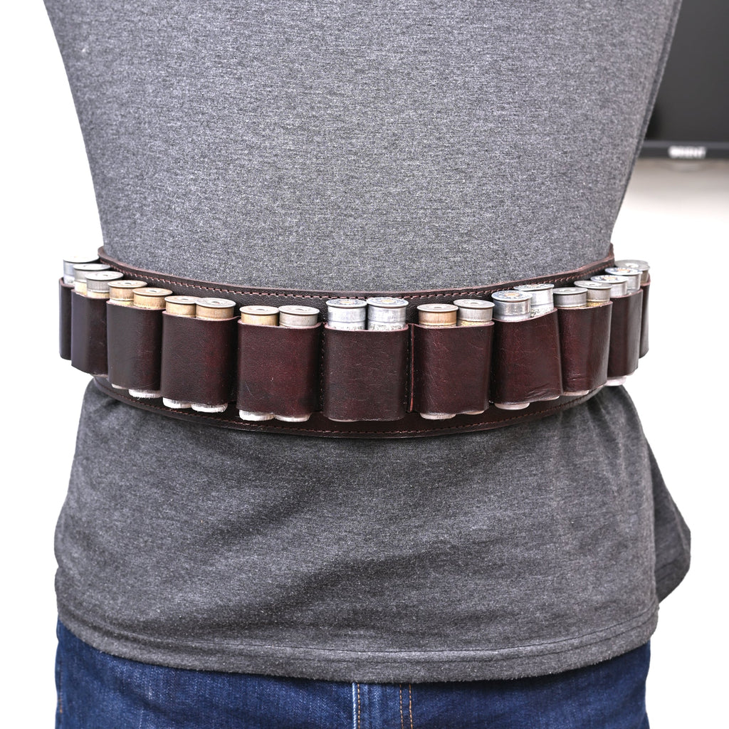 Double Barreled Shotgun Shotshell Bandolier Belt Shell Belt Ammunition Carrier 12 gauge
