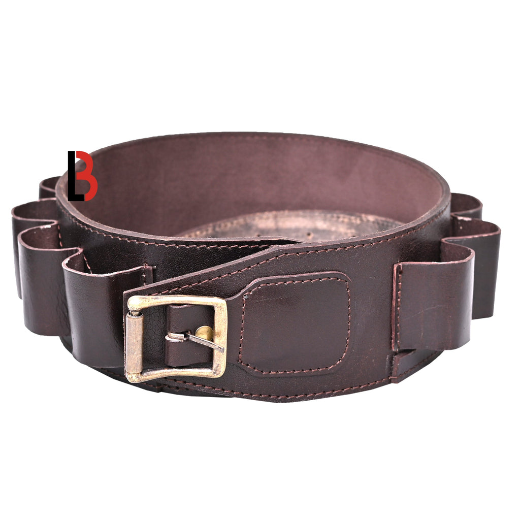 Double Barreled Shotgun Shotshell Bandolier Belt Shell Belt Ammunition Carrier 12 gauge