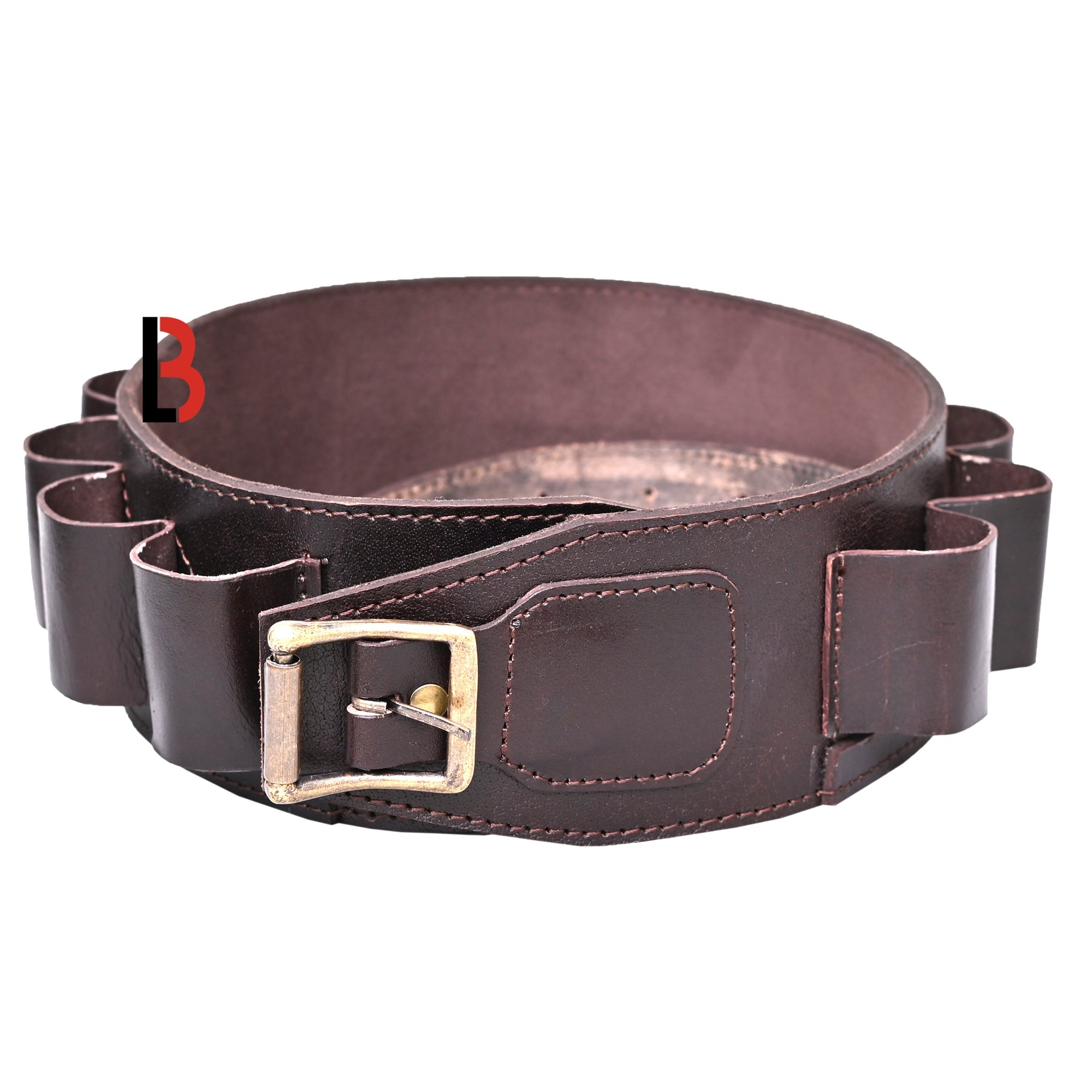 Double Barreled Shotgun Shotshell Bandolier Belt Shell Belt Ammunition Carrier 12 gauge