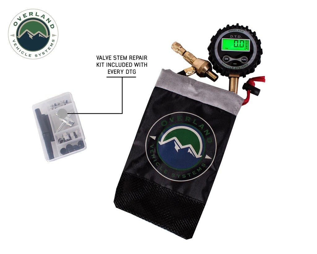 OVS Digital Tire Gauge / Deflator with Valve Kit