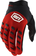 100% Airmatic Gloves - Red/Black - Small 10000-00025