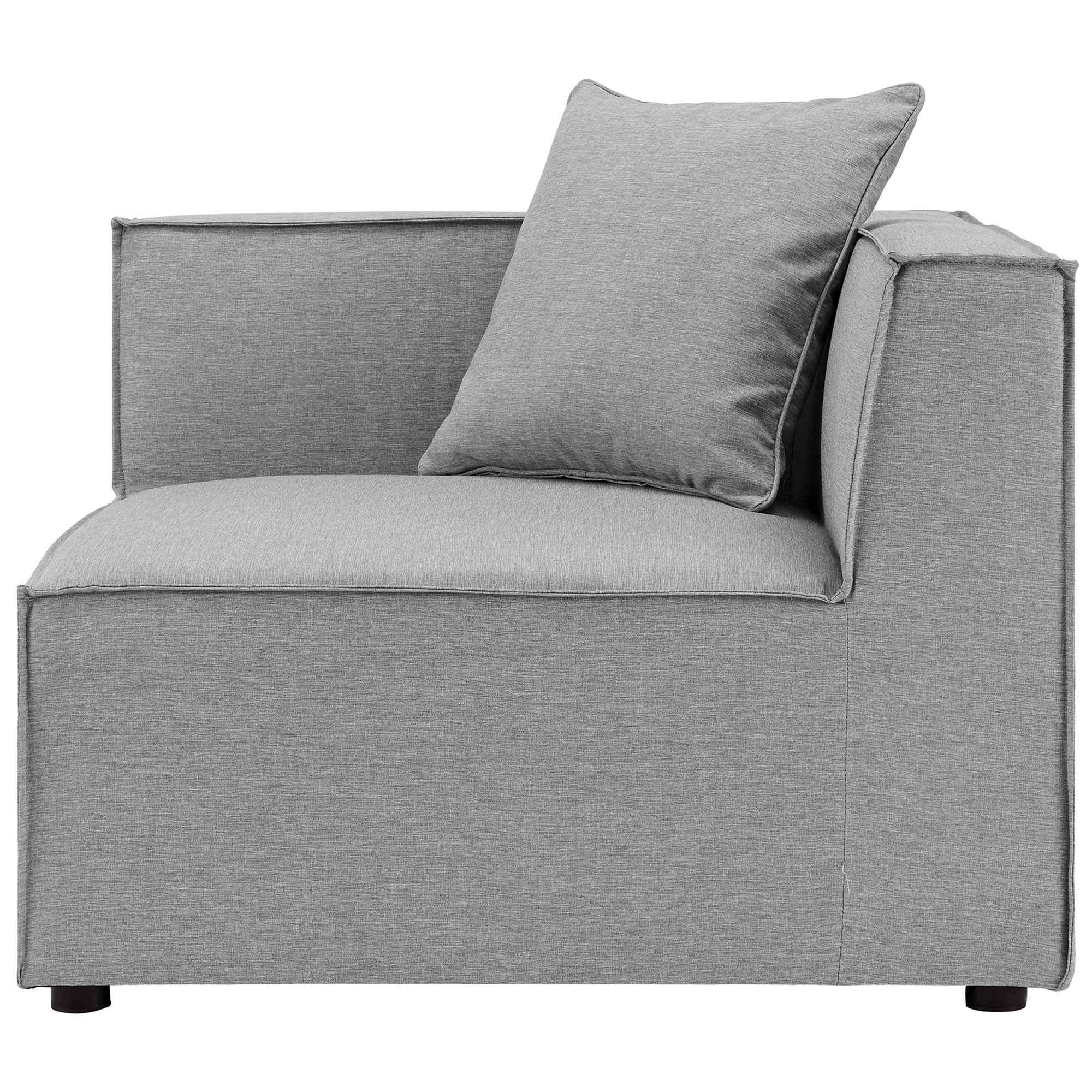Patio Elegance Sectional Sofa - Saybrook 8-Piece Outdoor Upholstered Sofa by Modway