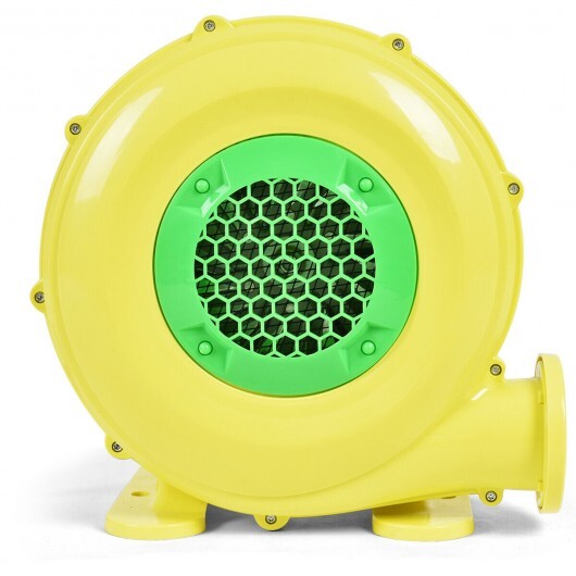 480 W 0.6 HP Air Blower Pump Fan for Inflatable Bounce House - Color: Yellow