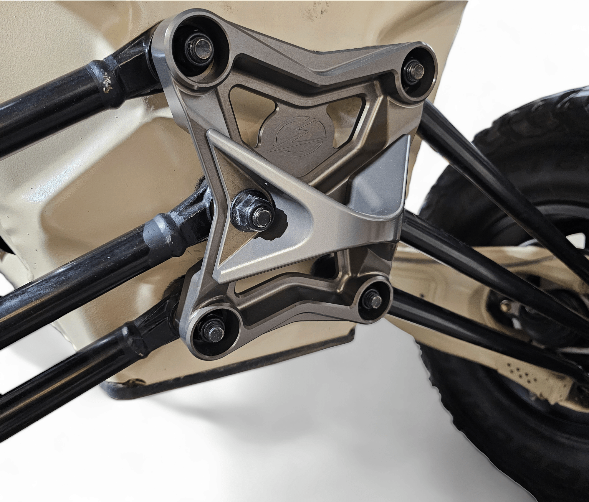 Elektric Offroad Radius Rod Plate / Tow Hook for 2017-21 Can-Am X3