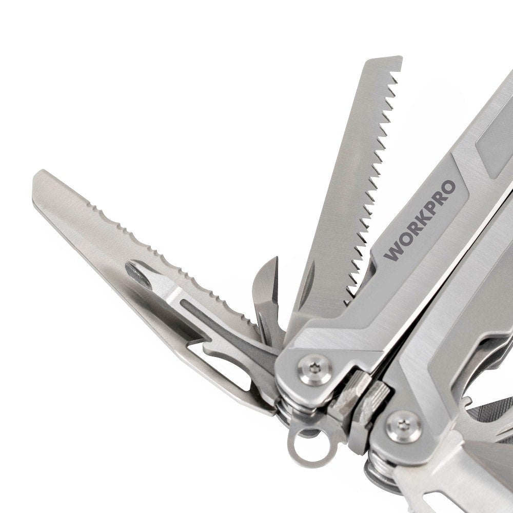 WORKPRO 16 in1 Multifunctional Plier Multi Tools Stainless Steel Plier Outdoor Camping Tool