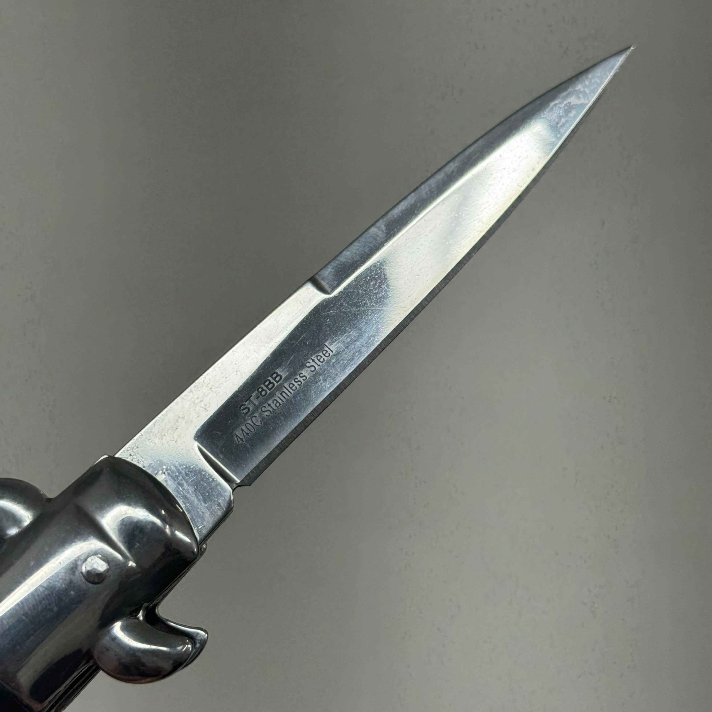 ZA@ ARMED FORCE TACTICAL Handcrafted OTF Pocket Knife 3.5" Blade 8" Overall Length Black ST-8BB