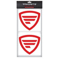 Favorite Shield Decal Red