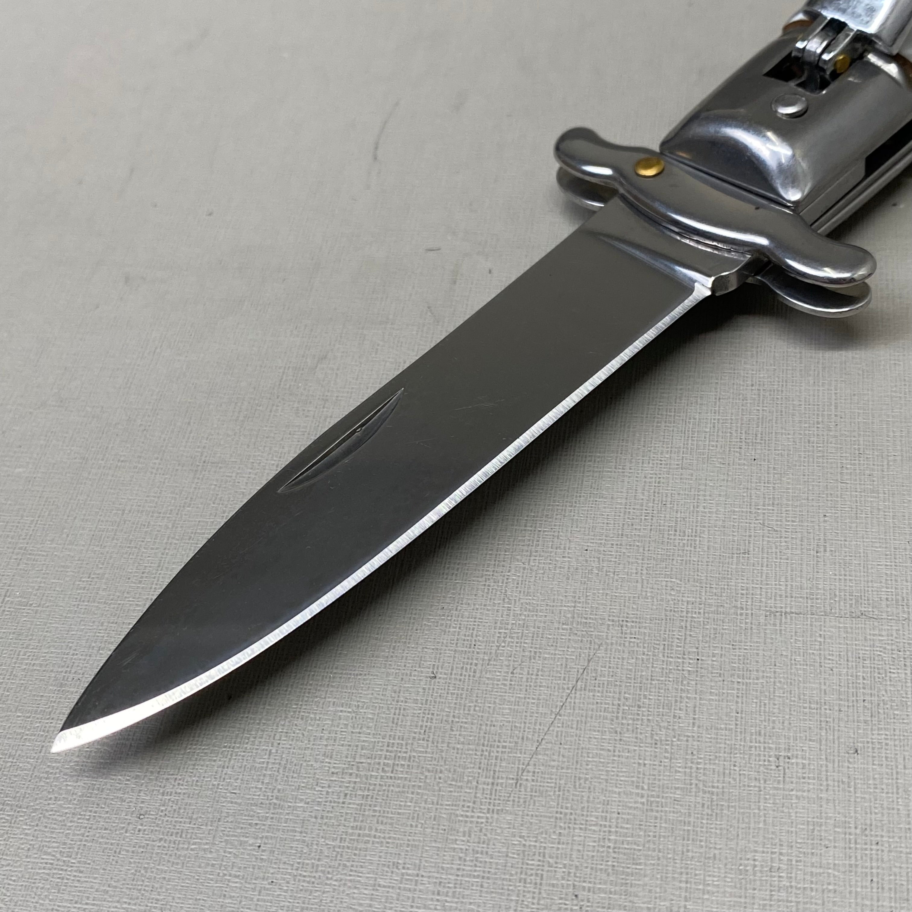 ZA@ ARMED FORCE TACTICAL Hand Crafted OTF Pocket Knife  3.5"Blade 8" Knife White Marble ST-10WP