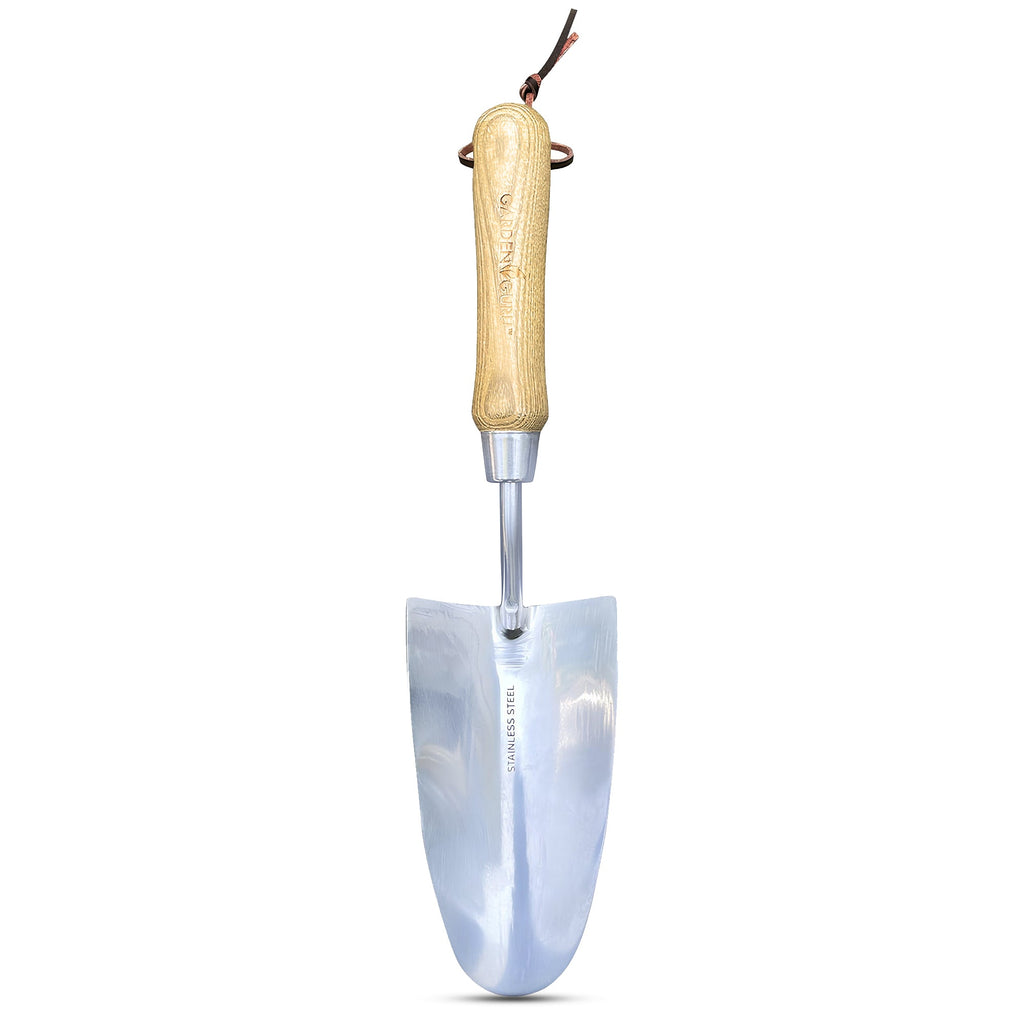 Stainless Steel Garden Trowel (classic wood handle)