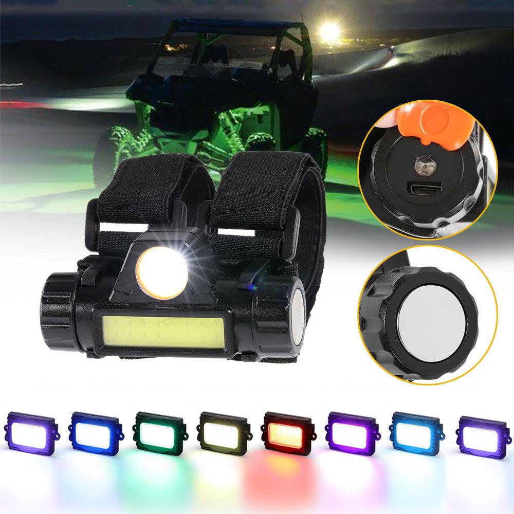 Dome Light UTV Interior Light Universal Roll Bar Cage Mount + RGBW LED Rock Light with Bluetooth Control for Polaris, , UTV, ATV, Off-road Vehicle