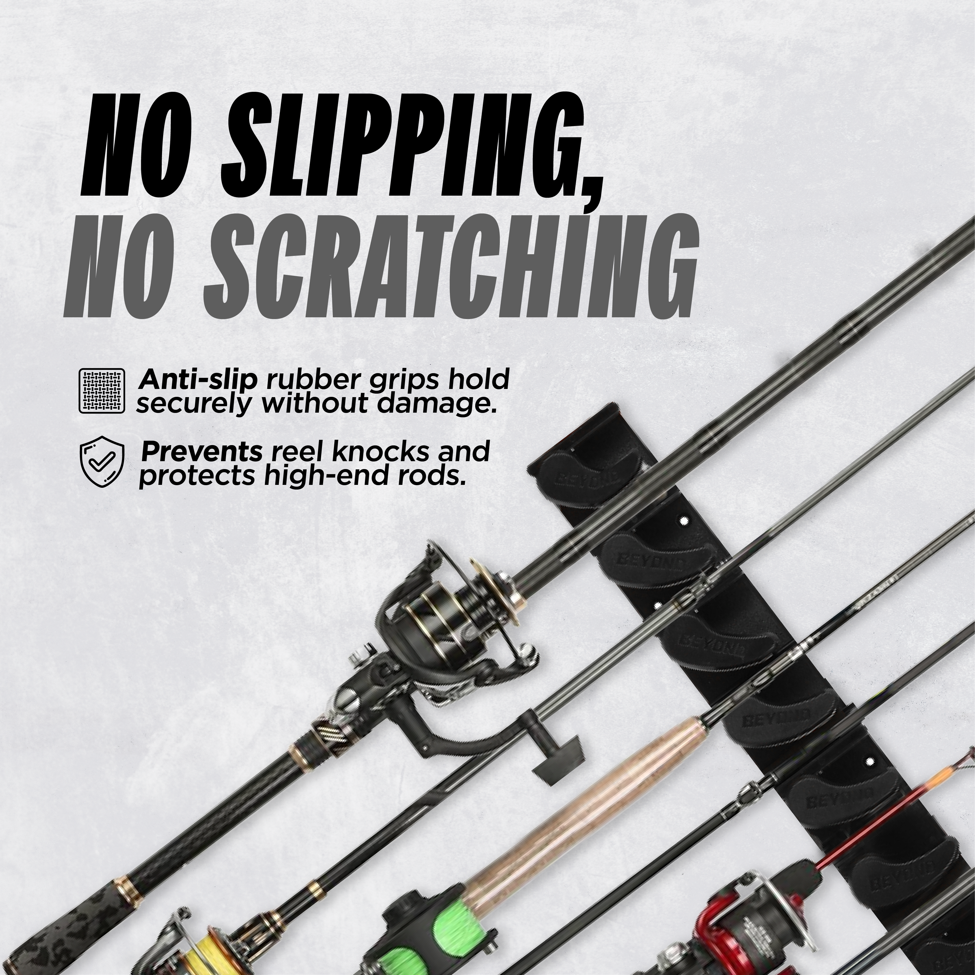 Beyond Fishing GripLock Vertical Fishing Rod Rack